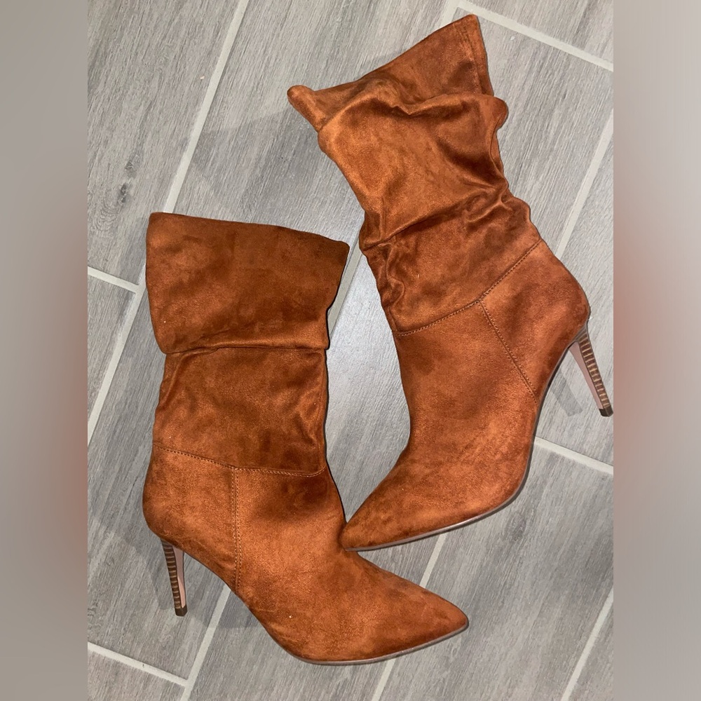 Women’s Rust Suede Slouchy Stiletto Boot